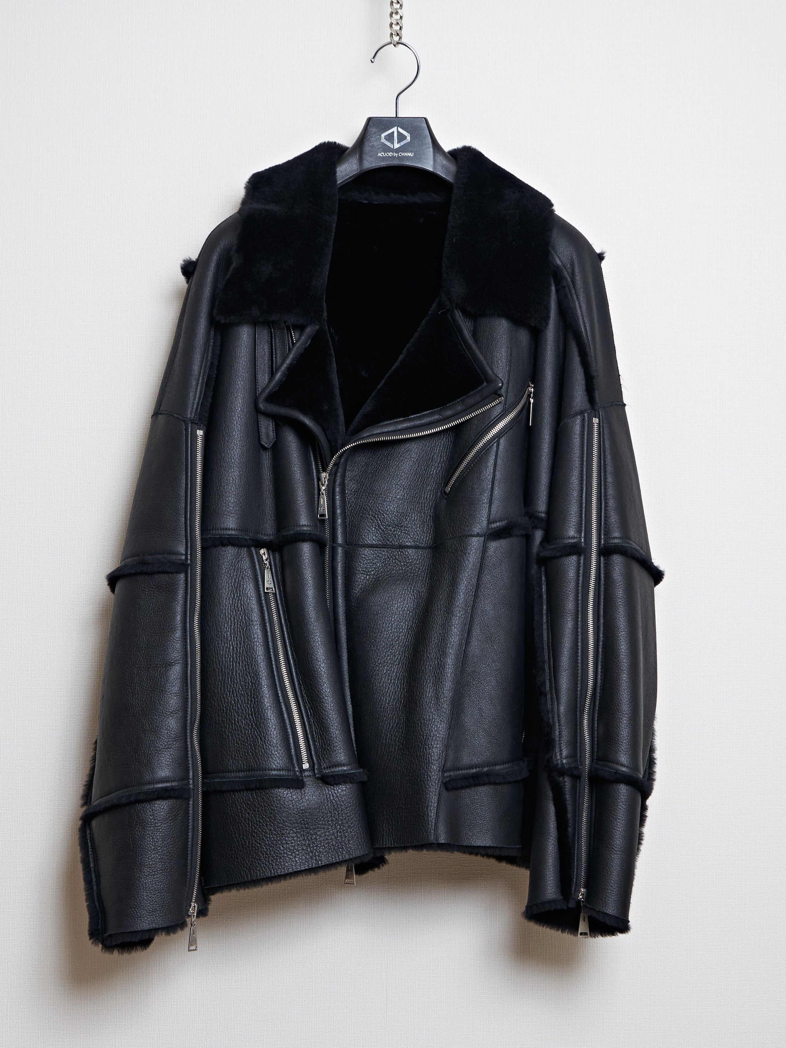 SAMPLE】Fur Riders Jacket / BLACK
