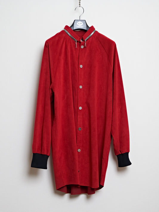 【SAMPLE】Suede Rib Shirts / RED