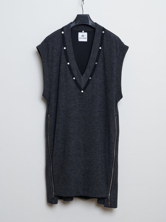 【受注商品】Wizard Knit Vest / CHARCOAL［#2412］