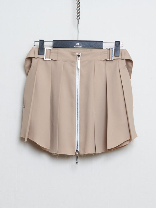 【受注商品】Mini Pleated Skirt / BEIGE［#2412］