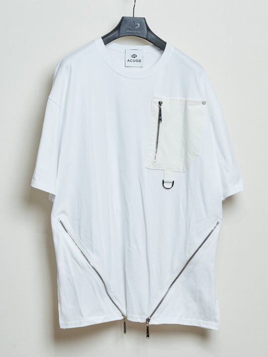 Tactical 1Pocket T-Shirts / White-White［#2411］