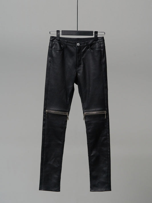 Leather Pants(XS) / BLACK［#2212］