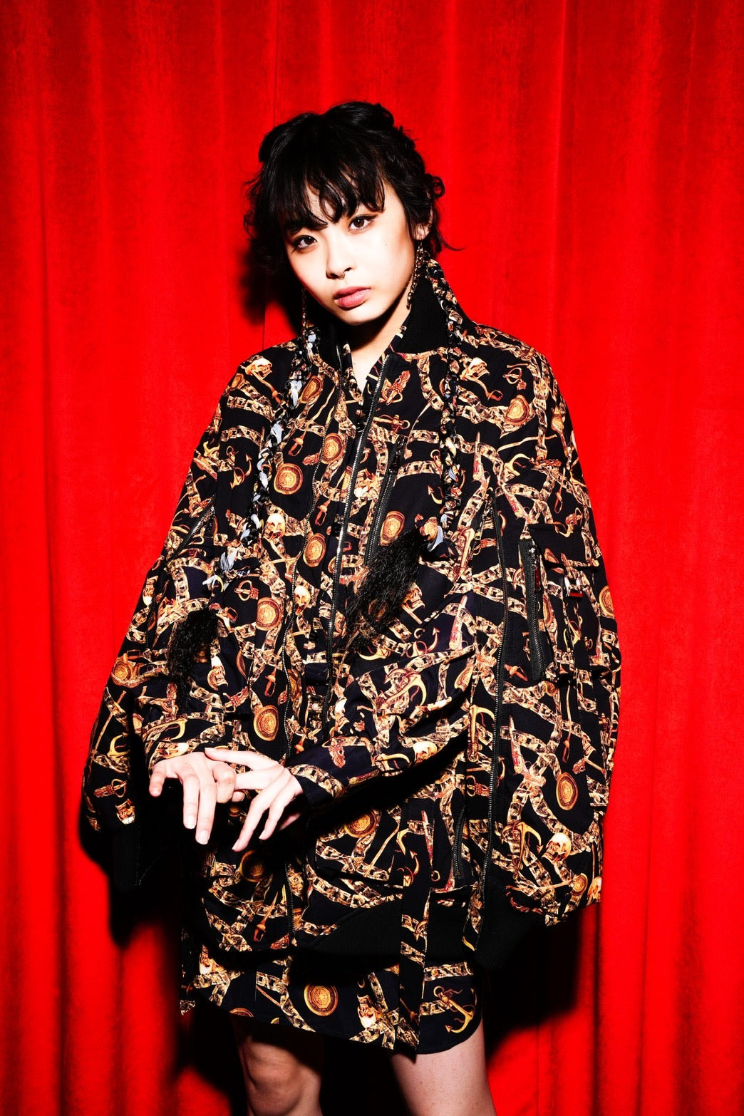 【SAMPLE】Pirate Button Shirts / BLACK-CHAIN