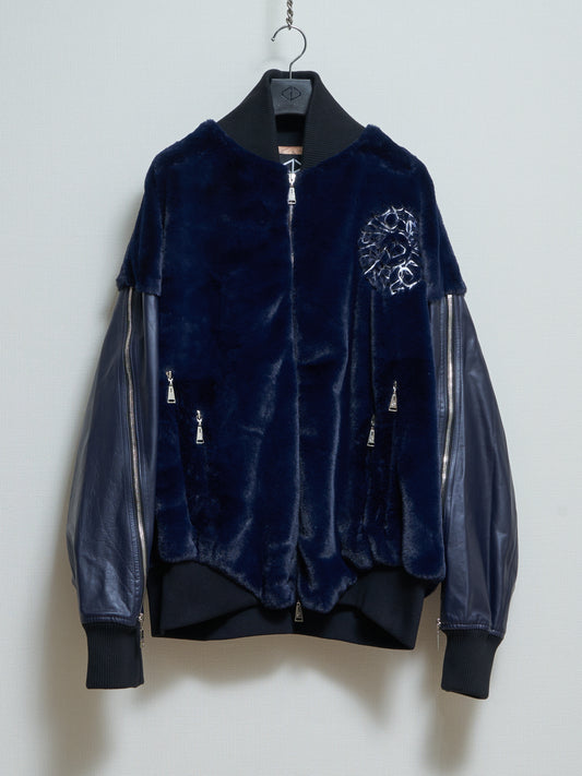 Embroidery Stadium Jacket / NAVY［22A/W COLLECTION］