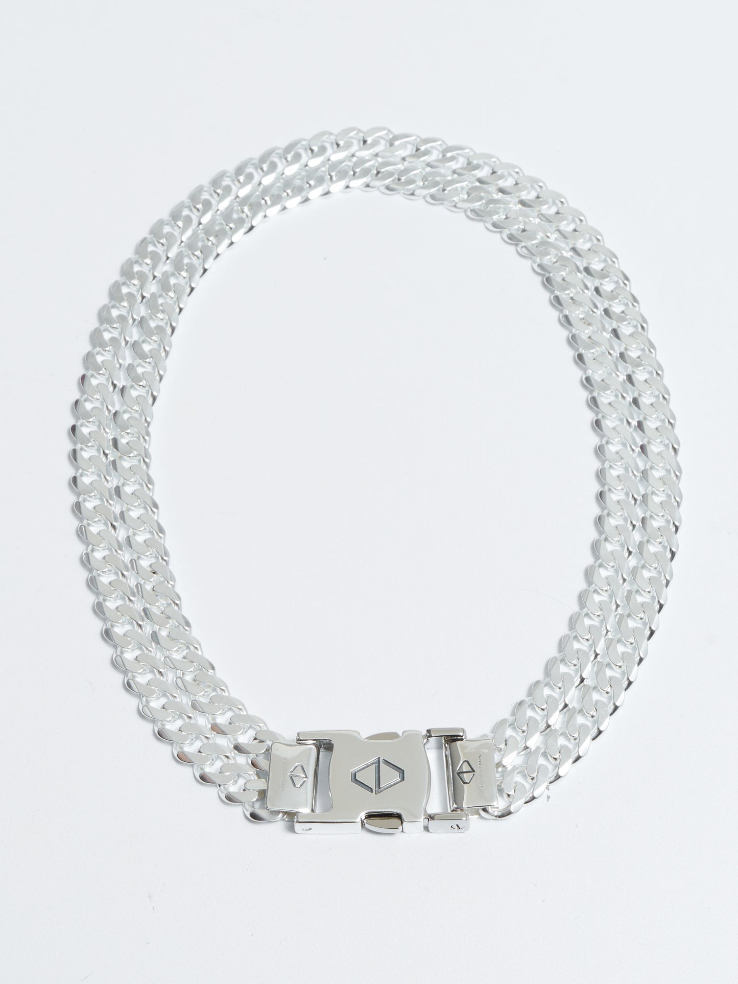 2 Chain Buckle Necklace / SILVER［23S/S COLLECTION］